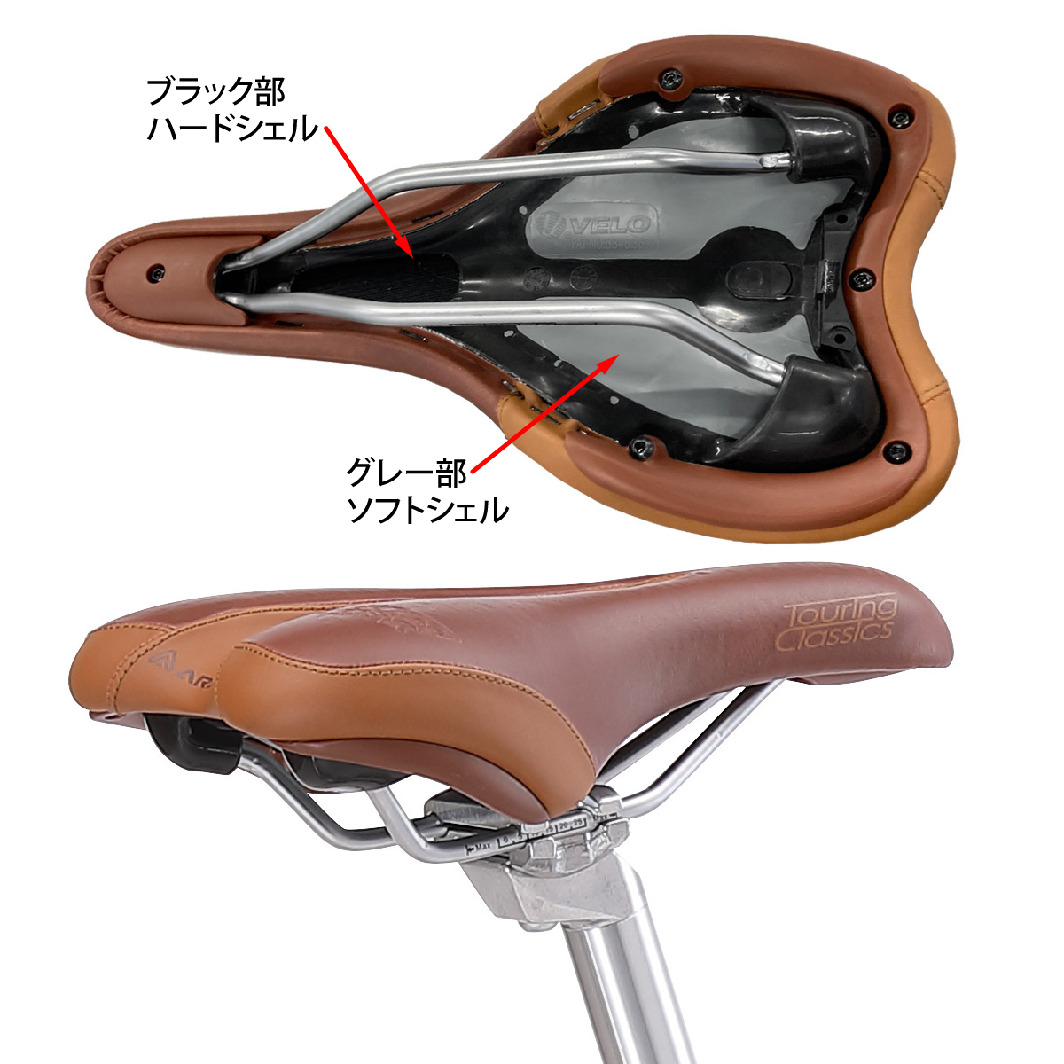 画像：サドル詳細